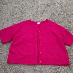 CeCe Fuchsia Knit Cardigan